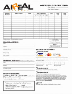 40 Clothing Order Forms Templates  Markmeckler Template Design Doc