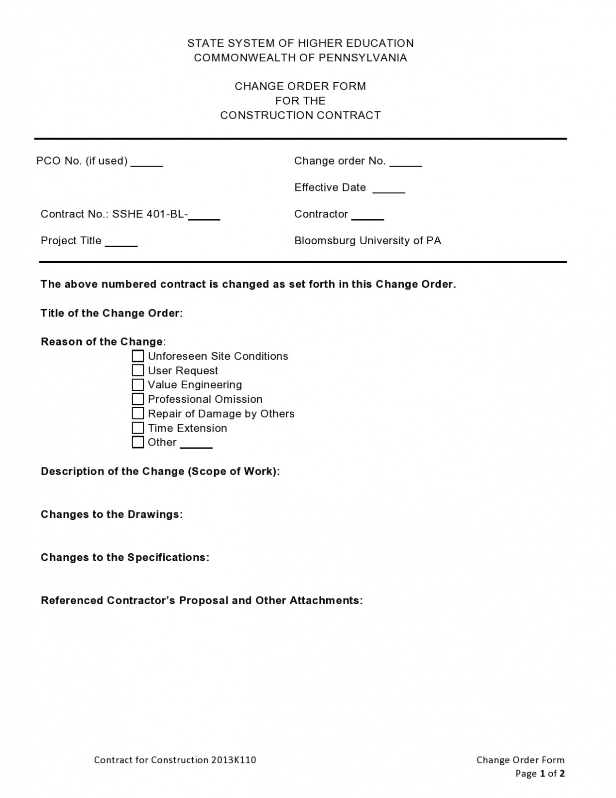 Custom 45 Free Change Order Templates Word Excel Pdf  Templatearchive Pdf Sample