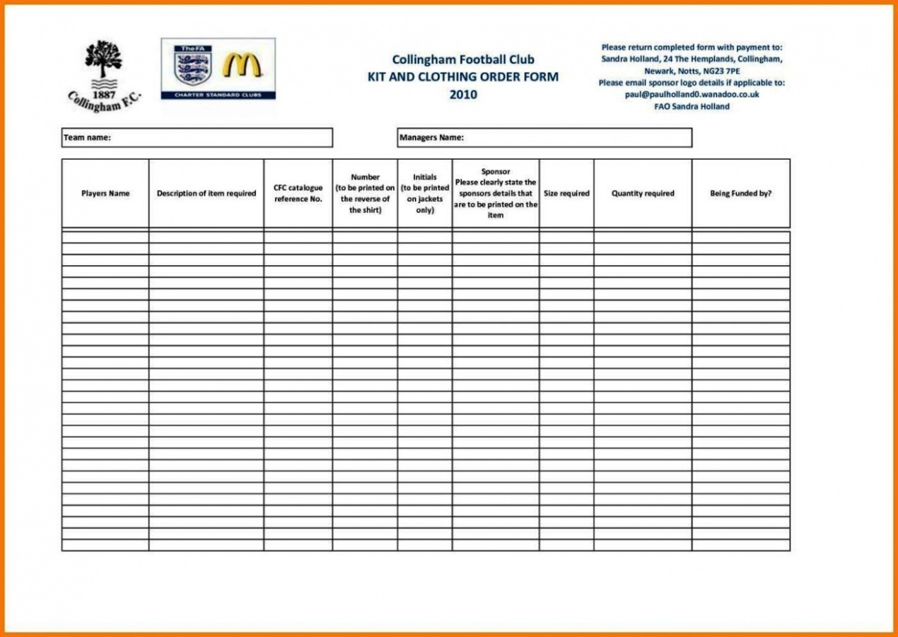 Custom Clothing Order Form Template  Sampletemplatess  Sampletemplatess Word Sample