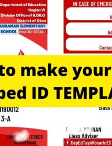 Custom Deped Id Template Pdf