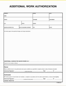 Custom Free Printable Work Order Template Of Best S Of Job Work Order Form Pdf Sample