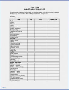 Custom Hotel Maintenance Checklist Excel Template  052022 Pdf Sample