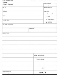Custom How To Create A Work Order Form In Excel  Design Talk Word Example