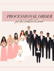 Custom Traditional Wedding Processional Order How To Make It Your Own Pdf