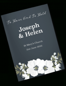 Custom Wedding Order Of Service  Upload Your Own Pdf  Printbooklets Pdf