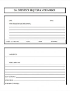 Custom Work Order Form Template Download Printable Pdf Word Example