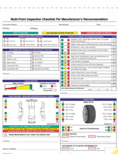 Editable Free Printable Vehicle Inspection Form