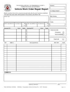 Editable Job Order Form Template Excel Pdf