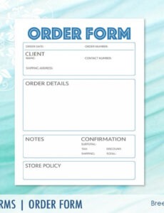 Editable Modern Product Order Form Templates Custom Wholesale  Etsy  Example