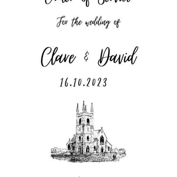 Editable Order Of Service Wedding Template  Etsy Uk Excel