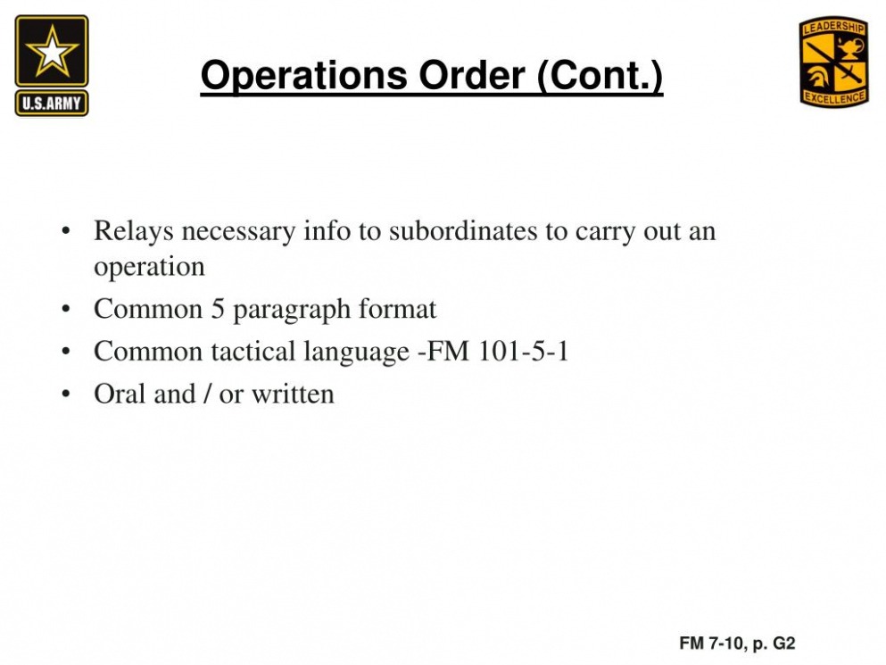 Editable Ppt  Operations Orders Powerpoint Presentation Free Download  Id118115 Pdf Example