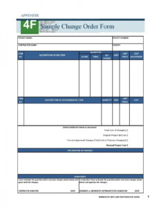 Free  45 Free Change Order Templates Word Excel Pdf  Templatearchive  Example