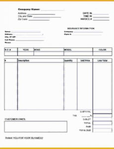 Free Custom Free Appliance Repair Invoice Template  Printable Templates Doc Example