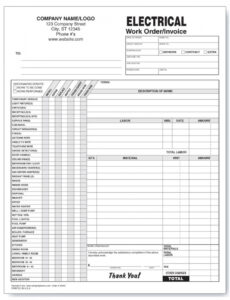 Free Custom Free Printable Job Work Order Forms  Printable Form Templates And Letter  Example