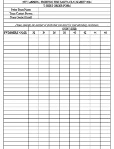 Free  Downloadable Printable Order Form Template  Printable Templates Excel