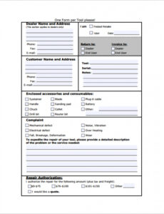 Free Editable Free 8 Sample Repair Forms In Pdf  Ms Word