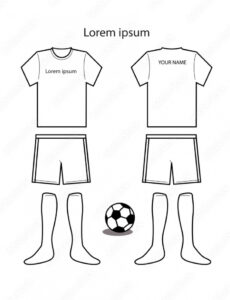 Free Editable Soccer Uniform Template Vector Stock Vector  Adobe Stock Pdf