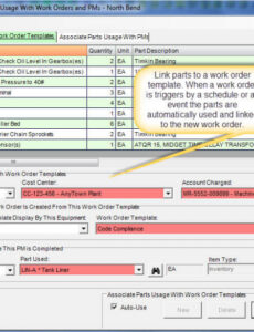Free Editable Work Order Software  Work Order Tracking Software Word Sample