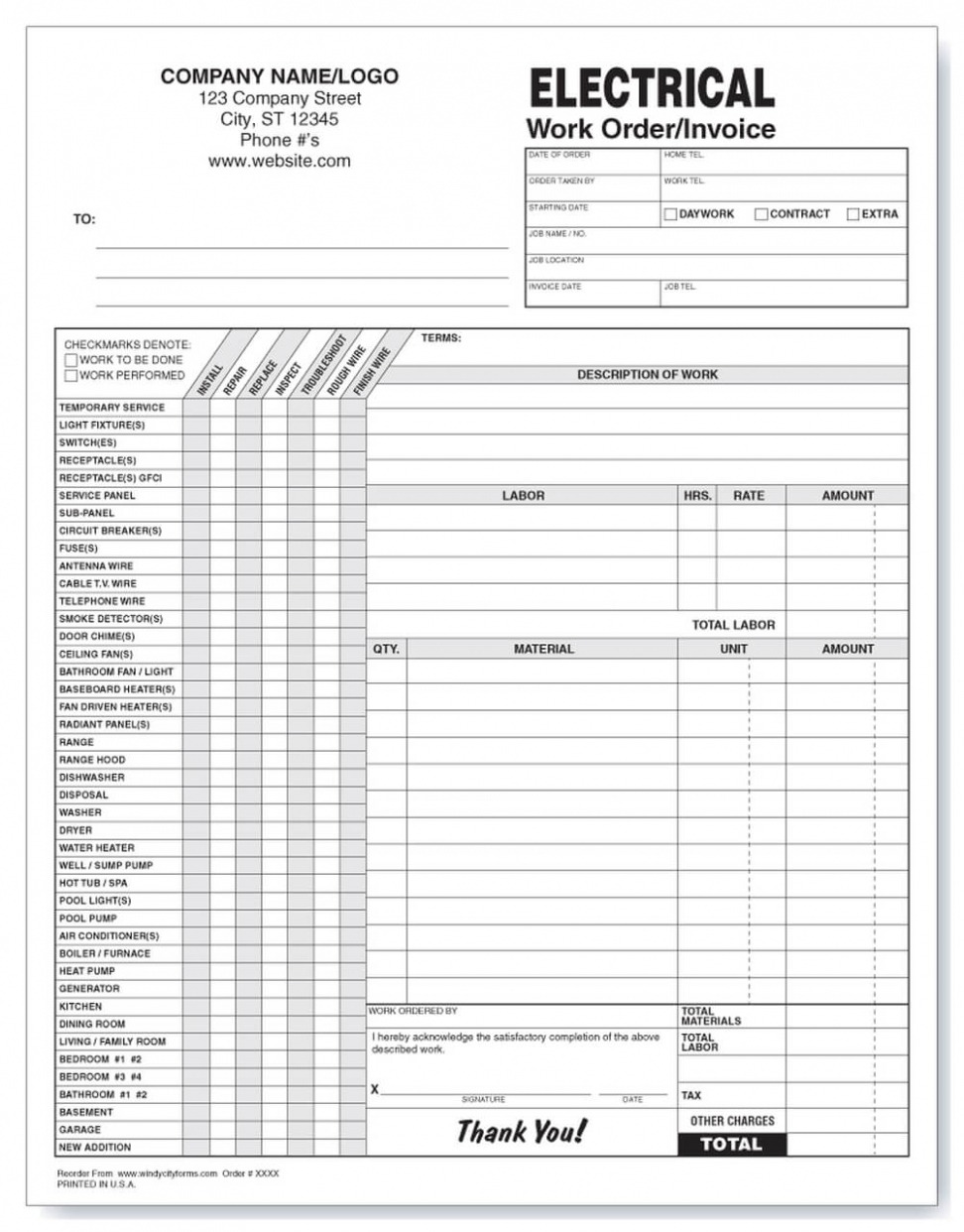 Free  Free Printable Job Work Order Forms  Printable Form Templates And Letter Doc