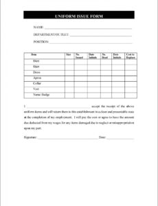 Free  Free Uniform Order Form Template Excel  Resume Example Gallery Pdf Sample