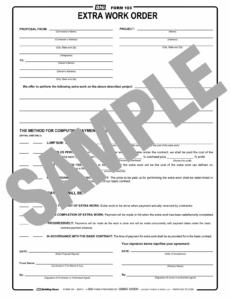 Free Printable Extra Work Order  Invoice Template Excel Sample