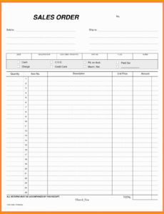 Free Printable Free Blank Purchase Order Template Of 28 Blank Order Templates  Free Sample Example Format Pdf Example