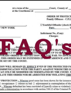 Free Printable Nocontact Restraining Orders In Nyc  Yermanlaw  Sample