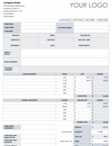 Printable 15 Free Work Order Templates  Smartsheet Doc