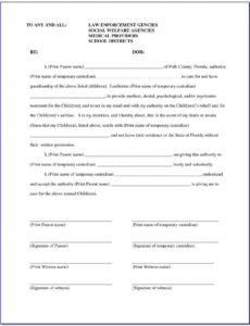 Printable Joint Custody Agreement Template Ontario