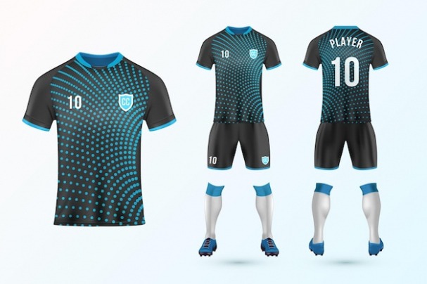 Printable Premium Vector  Soccer Uniform Template Set Excel Sample