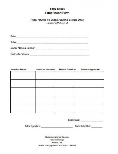 custom free 9 tutor report form samples in ms word  pdf doc