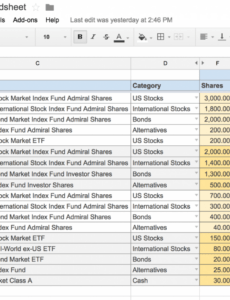 custom investment spreadsheet excel for an awesome and free investment word example