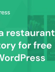 editable how to create a restaurant directory with wordpress for free  youtube  sample
