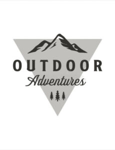 editable mountain and pines logo vintage vector illustration template icon design outdoors adventure word sample