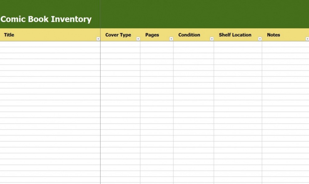 excel book inventory templates  download free apps  conciergefilecloud