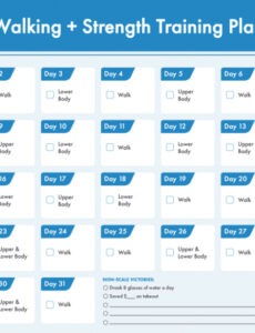 free  a 31day walking and strength training workout for beginners doc