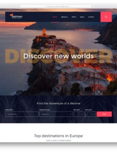 free custom 44 free travel agency website templates with premium features 2021 doc sample