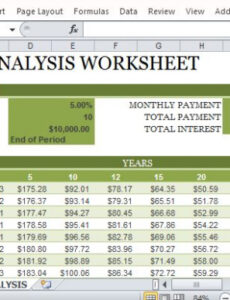 free custom how to create a loan analysis worksheet in excel excel sample