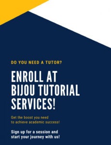 free custom tutoring flyer template pdf