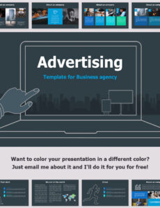 free editable advertising template for business agency powerpoint template 80805  sample