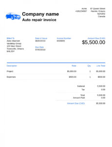 free editable free auto repair invoice template customize and send in 90 seconds pdf example