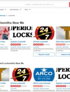 free editable most popular locksmith directory listings  learn with diib®  sample