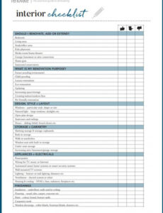 free  home renovation list template doc example