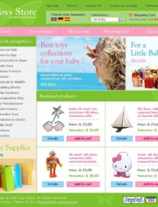 free printable toy shop website template free  free printable templates doc sample