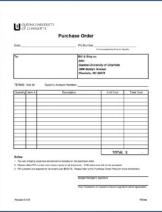 Alabama Automobile Purchase Order Template Excel Sample