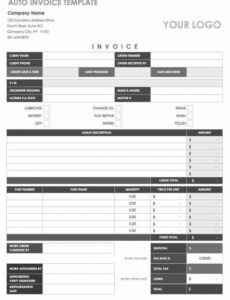 Auto Dealer Purchase Order Template Doc