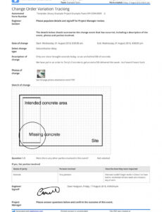 Editable Administrative Change Order Construction Template