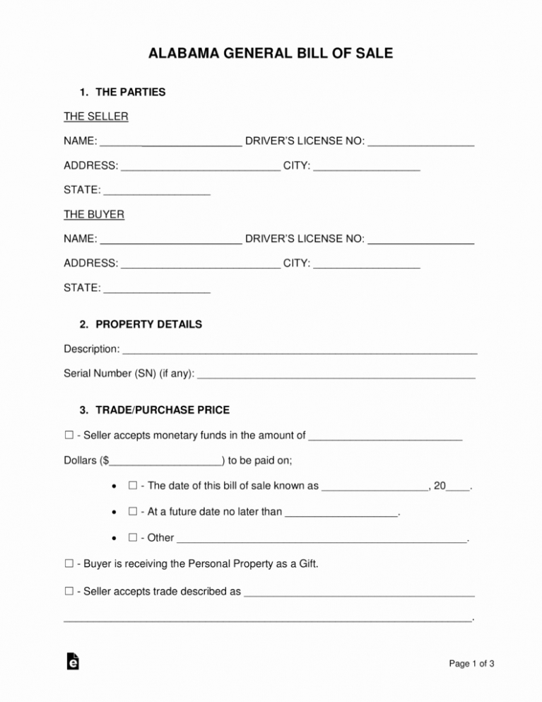 Editable Alabama Automobile Purchase Order Template  Example