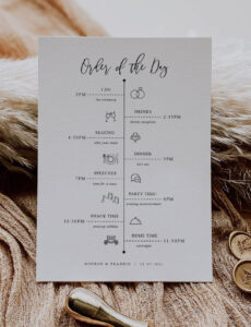 Free Editable Bridal Shower Order Of Events Template