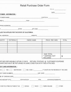 Free Editable Used Vehicle Purchase Order Template Pdf Sample